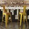 Flash Furniture 30" Yellow Metal Counter Stool-Teak Poly Seat CH-31320-30GB-YL-PL2T-GG - alternate 4